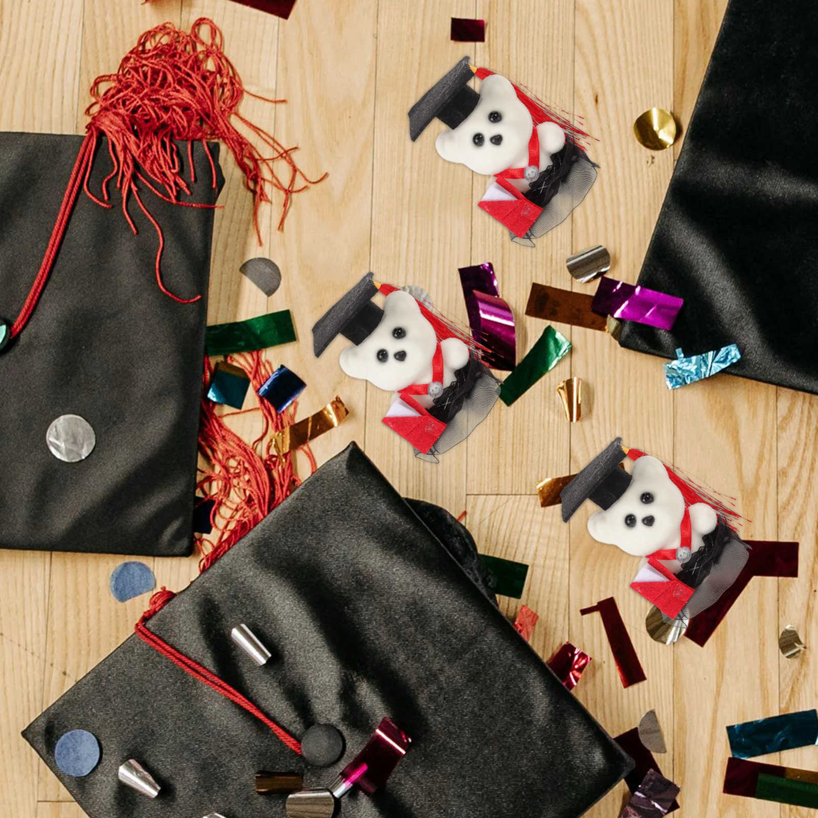 10 قطعة باقة زهور الدب التخرج المواد تزيين حفل التخرج هدية الحرفية Commencement #1