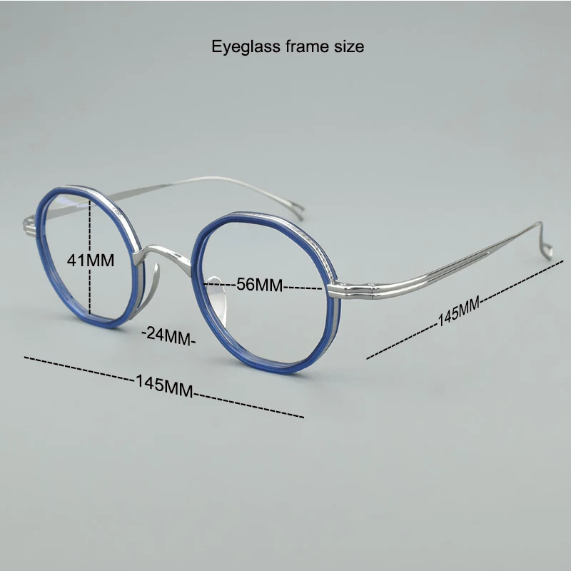 TAG Hezekiah Glasses Frame Men Retro Designer Titanium Eyeglasses KMN80871 Vintage Luxury Brand Fashion Eyewear Women spectacle