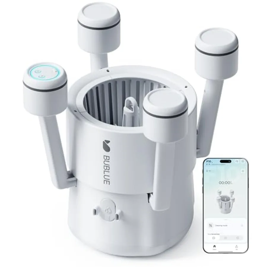 

F10 Pool Surface Skimmer Robot for in-ground above-ground pools, white ABS plastic, powerful suction with 5L filter, dual clean