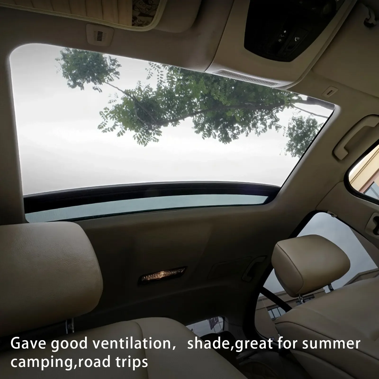 1Pc Auto Moonroof Mesh Roof Sun Shade Cover Magnetic Car Sunroof Sunshade Car Sun Roofs Foldable Suncreen Protectors Universal
