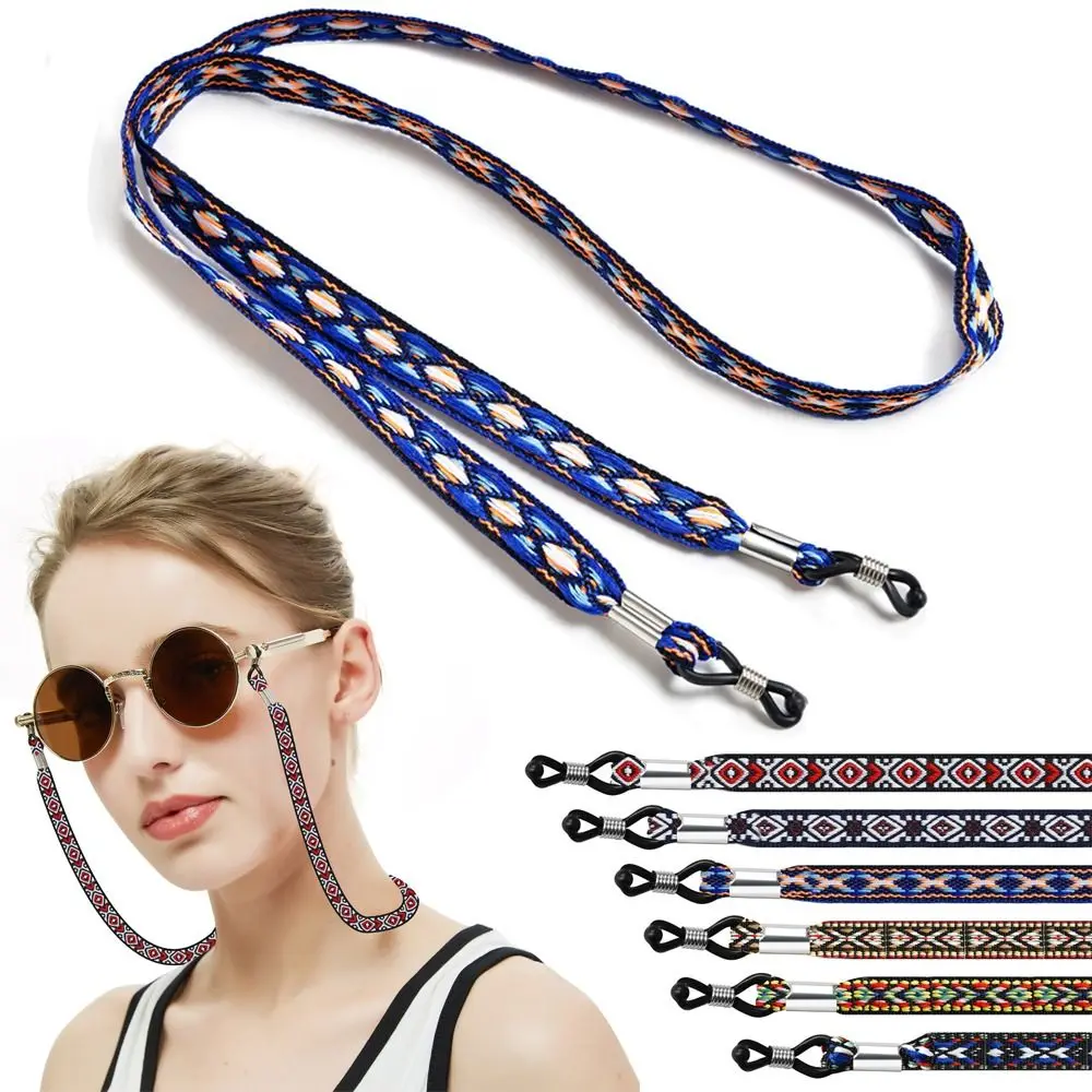 Fashion Anti Lost Boho Glasses Strap String Holder Neck Cord Eyewear Rope Retainer Eyeglasses String Chains Glasses Accessories