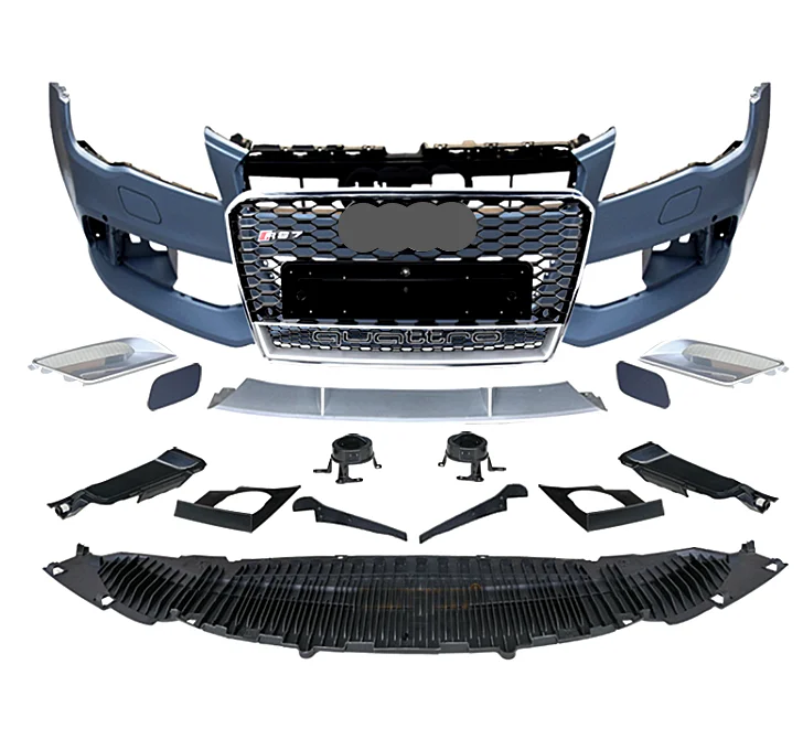 

Body Kit Front Bumper With Grille For A7 2009-2015 Upgrade RS7 Type Bumper Auto Body System