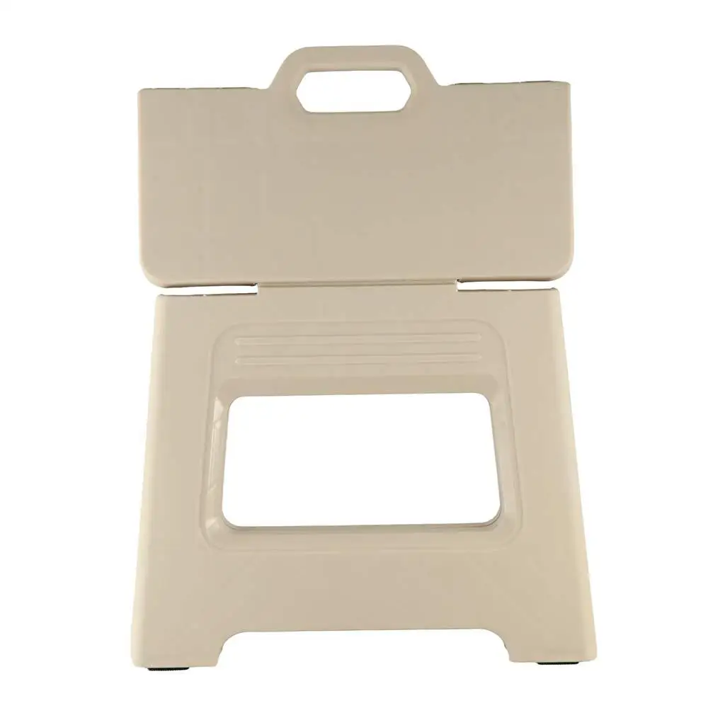 

Portable with Handle Folding Step Stool Thickened Lightweight Foldable Stool Plastic Non-Slip Small Bench Camping