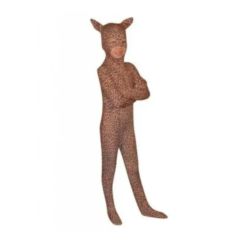 Combinaison tixi à motif léopard Gelanimal pour enfants, costume de batterie, olympiques Zentai, paupières, cosplay d'Halloween