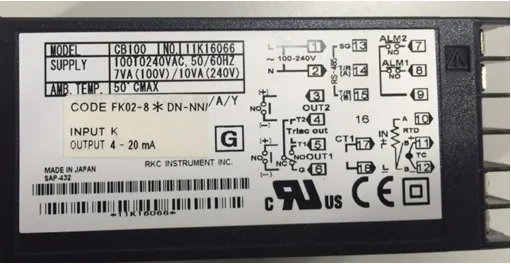 

New original RKC thermostat CB100 FK02-8*DN-NN/A/Y