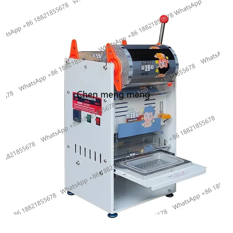 Q181 Automatic sealing machine Commercial fresh-locking box sealing machine Cooked food takeaway packing Hand pressure sealing