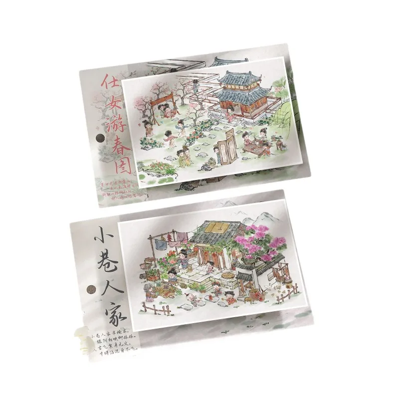 Miniature 3D Landscape Stickers Cartoon Animal People DIY Craft Set for Adults Kids Stress Relief Fun Activity Toy Stickers