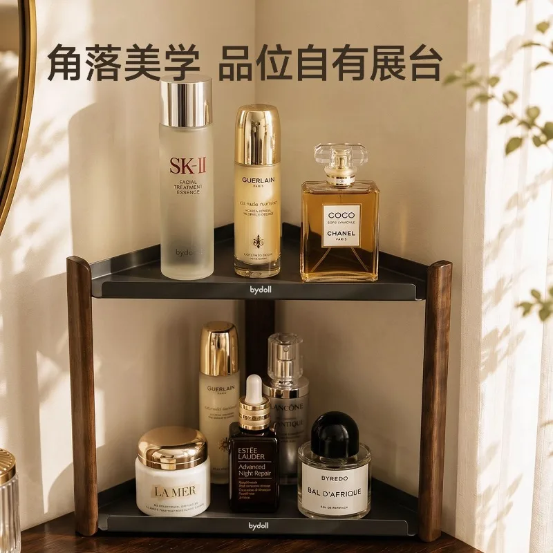 Corner Storage Rack Multi Layer Cosmetic Makeup Perfume Display Shelf Countertop Storage Holders Home Organizer Bathroom Decor