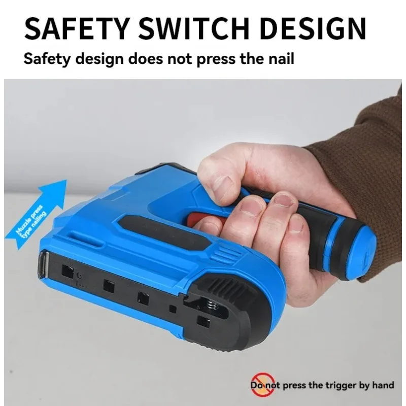 Cordless Electric Straight Nail Wireless Lithium Portable Woodworking Code Nail for Household Small Projects