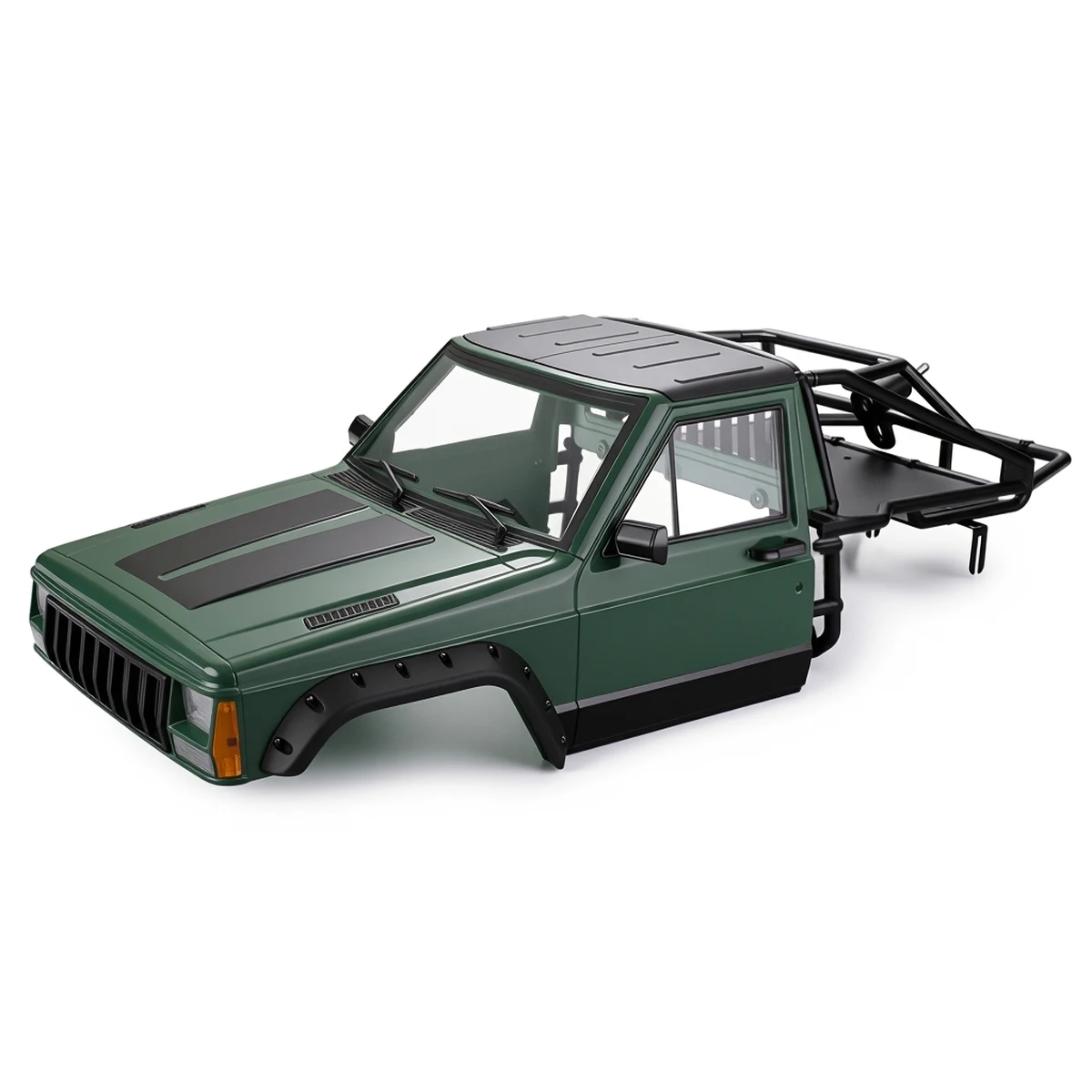 Cherokee Body Forward Cab & Back-Half Cage for 1/10 RC Crawler Car TRX4 Axial SCX10 90046 Upgrade Parts