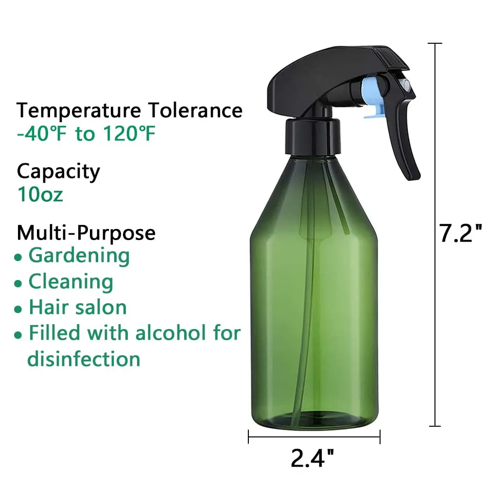 1/2 PCS 300ml Empty Spray Bottle  Gardening Irrigation Plant Watering Flower Hair Cleaning Household Sprayer Hairdressing Tool