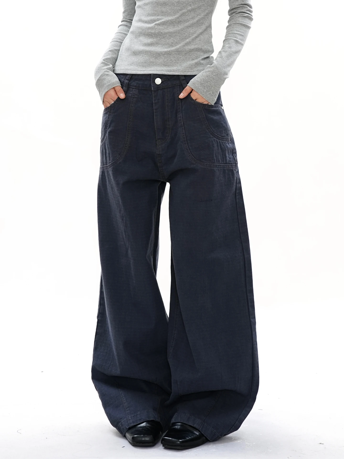 

Брюки S3T5 в стиле пэчворк, свободного прямого кроя, унисекс, американские повседневные брюки