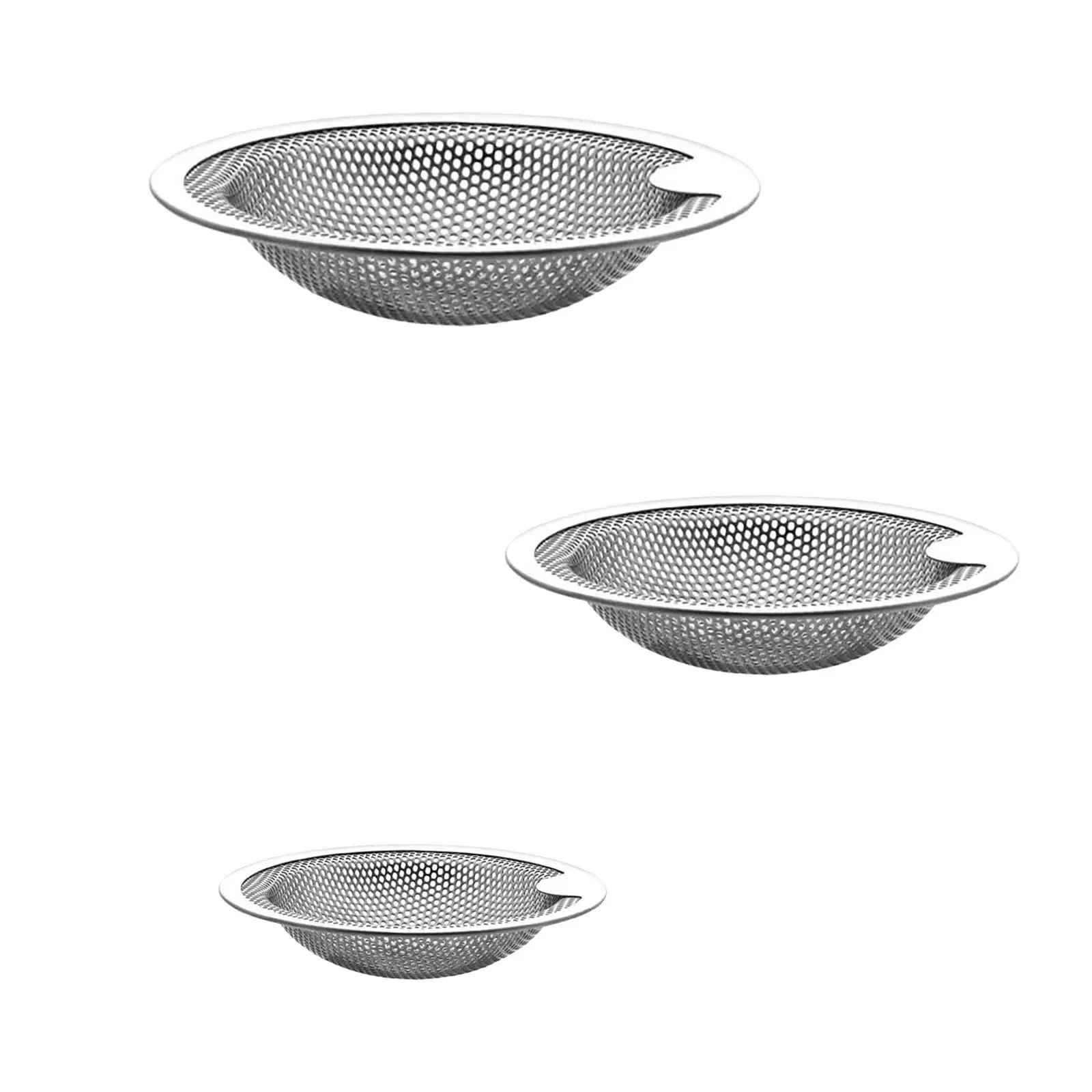 

Drain Strainer Stainless Steel Effective Easy to Clean Sink Strainer Filter Screen for Hotel Shower Bathroom Office Washroom