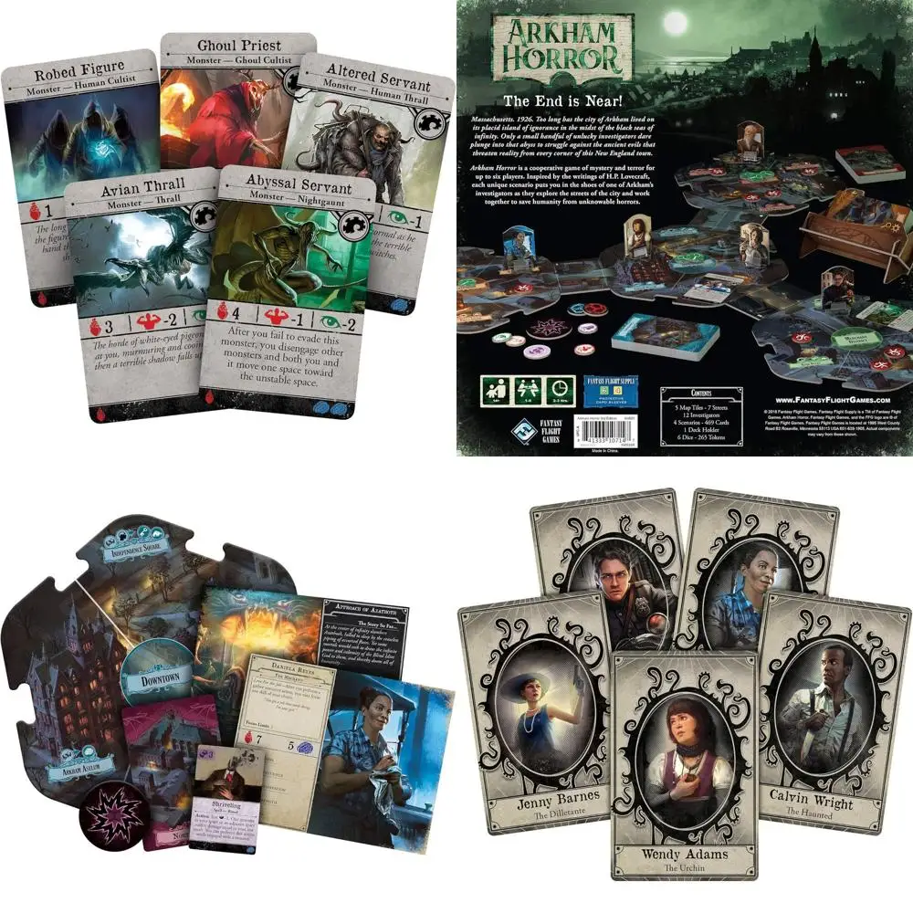 

Настольная игра «Тере издание ужасов Аркхема» — многоцветное издание