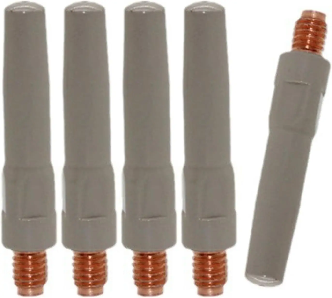 

5 шт., 25 мм, металлические проводные сопла с покрытием, наконечник, износостойкость для повышения контроля сварки и долговечности