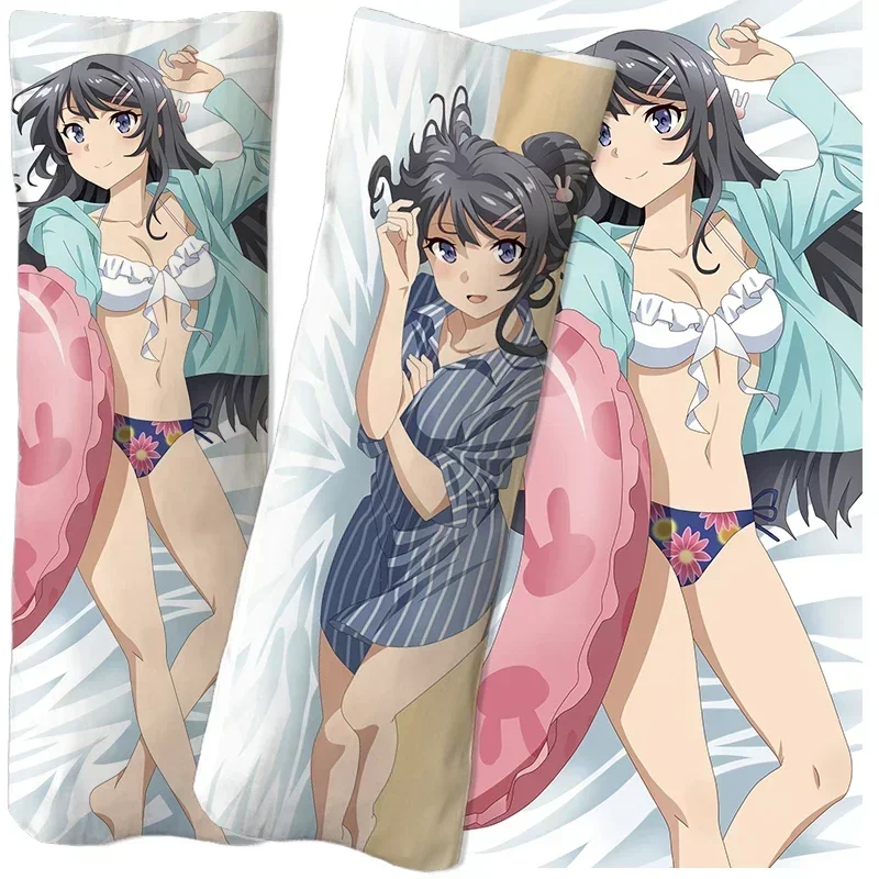 Anime Game Seishun Buta Yarou Sakurajima Mai Dakimakura Poszewka na poduszkę Poszewka na poduszkę Otaku Poszewka na poduszkę
