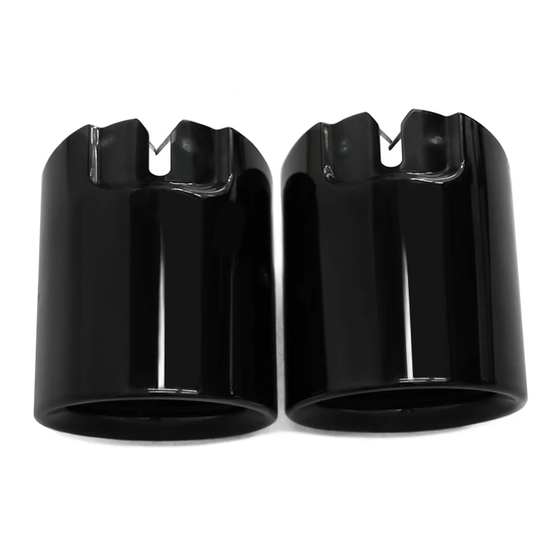 2 PCS Gloss Black Exhaust Muffler Tip Cover For BMW G20 G21 2023-2025 LCI 320i 330i Stainless Steel Tailpipe view 5