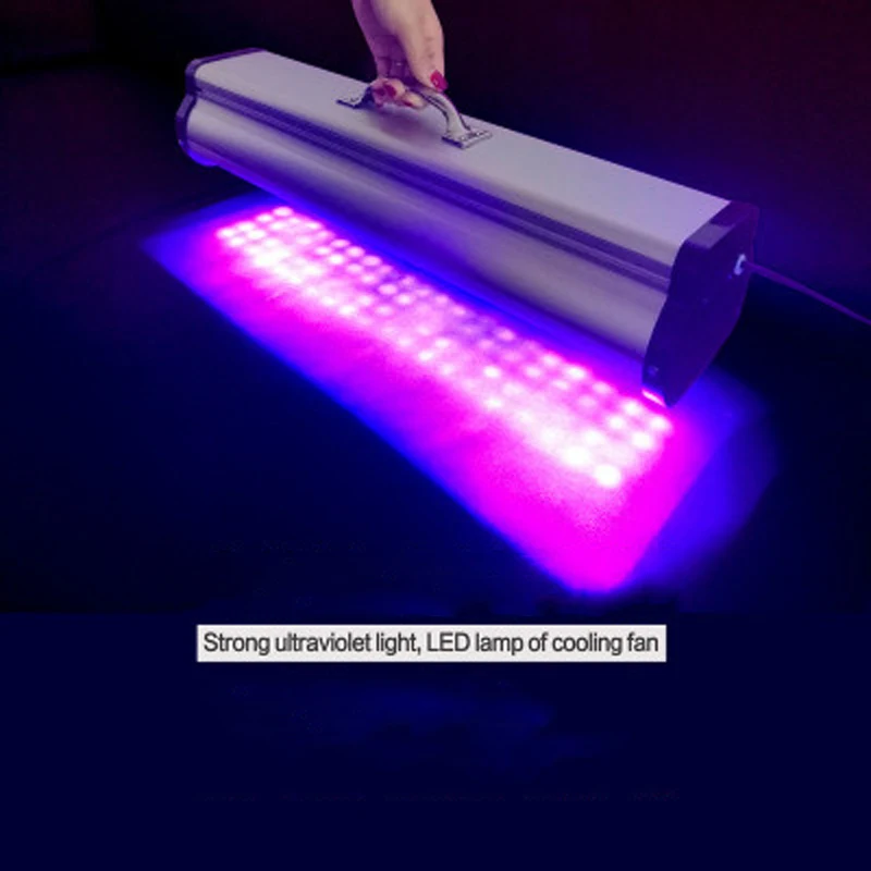 400 واط LED المحمولة الأشعة فوق البنفسجية مصباح معالجة الغروانية رأس الطباعة طابعة الصور النافثة للحبر علاج 39nm cob UV led مصباح