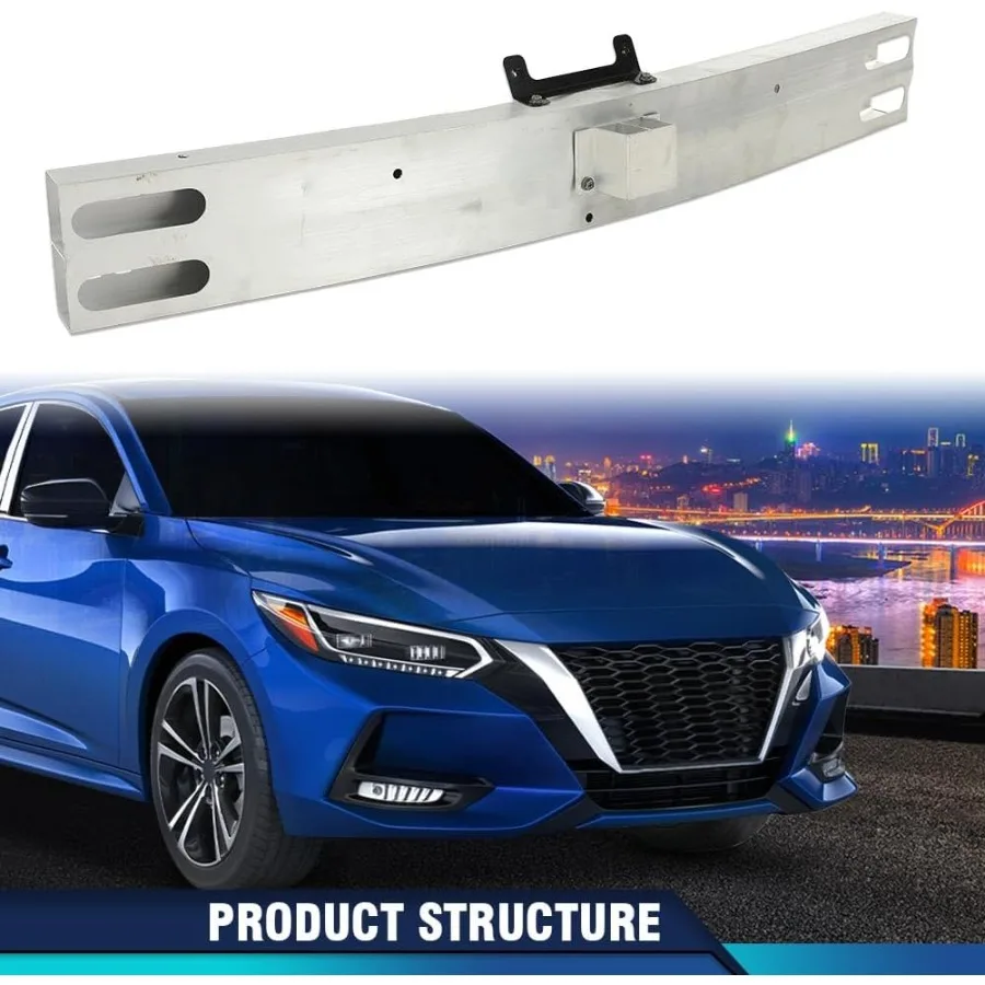 เหล็กเสริมกันชนหน้าสีเงิน เพื่อความปลอดภัยและความทนทานที่ยิ่งขึ้นในรถยนต์นิสสัน อัลติมา รุ่นปี 2019-2023