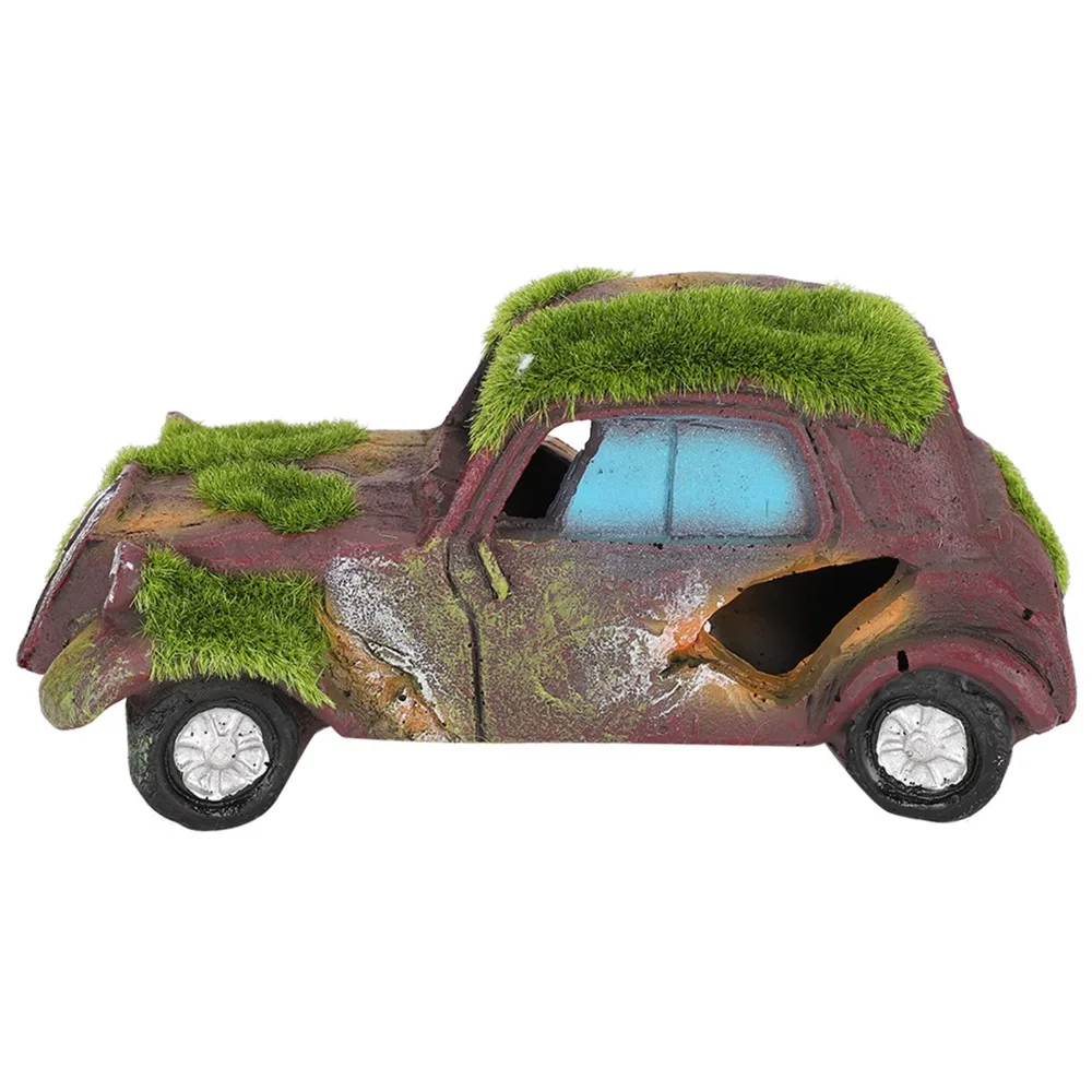 

Орнамент для грузовика из флокированного мха и смолы, реалистичный винтажный декор для автомобиля, ландшафтный декор для аквариума