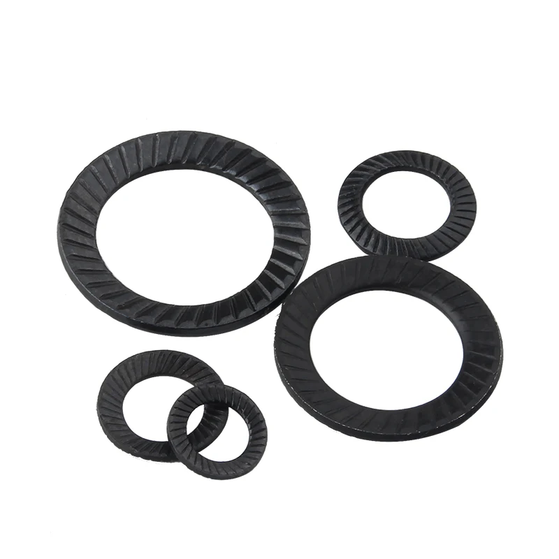 5/ 10/ 100pcs M3 M4 M5 M6 M8 M10 M12 M14- M30 304 Stainless Steel/ 65# Mn Steel Locking Washer Printing Oblique DIN9250