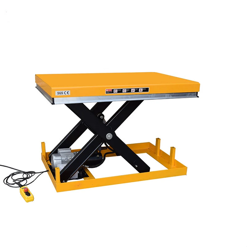 

Semi Electric 1m 1ton Scissor Type Fixed Lifting Platform With CE