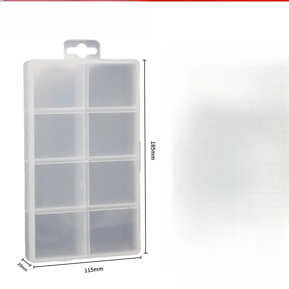 PP-Werkzeug-Aufbewahrungsbox mit 8 Fächern für Reparaturwerkzeuge, Holzbearbeitungs-Organizer und kleines Hardware-Zubehör