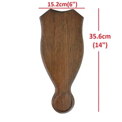 Deer Trophy Shield Roe Solid Oak Trophy Plate Buck Wooden Shields for Deer Trophies Plaque Antler Mount Shield Plaque