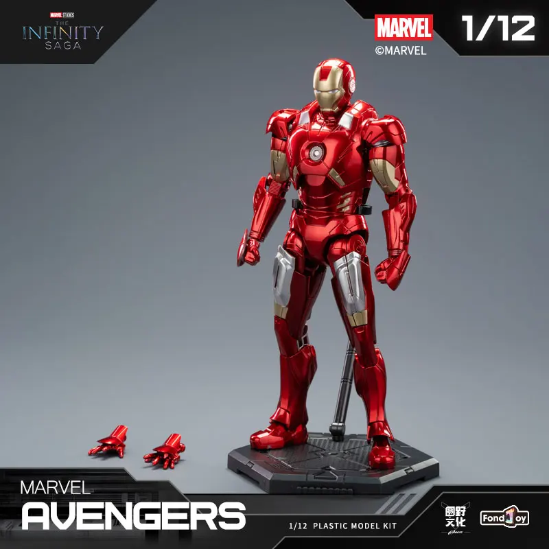 Fondjoy Tony Stark Iron Man Mk7 Mk4 Mk3 Mk85 Spider-Man Patriot‌ Action Figure Model Surprise ‌Blind Box‌ Toys Birthday Gifts