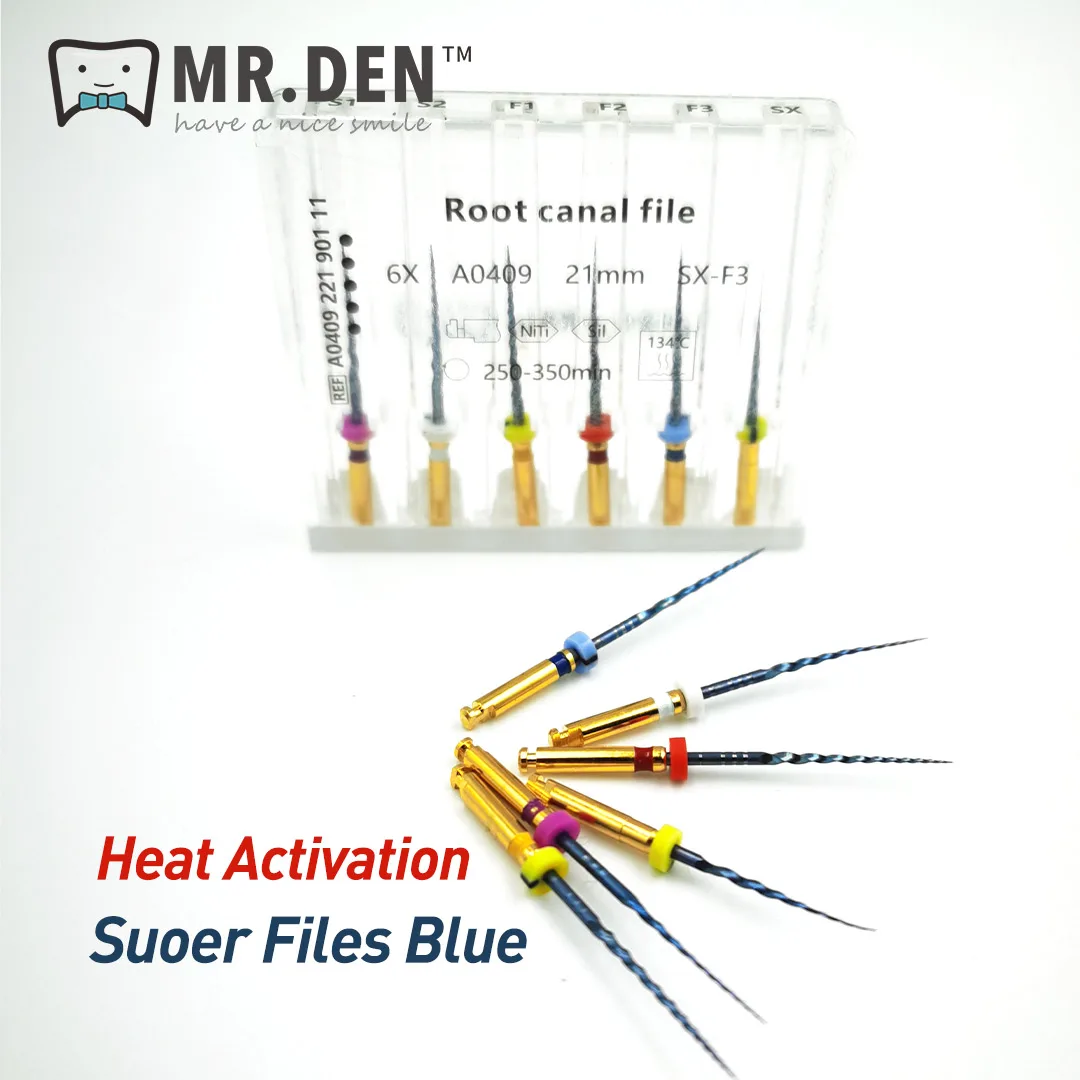 5box Dental Root Canal File Gold Endo Rotary Universal Engine Endodontic Anti-Fatigue Constant Needle Dentistry Material