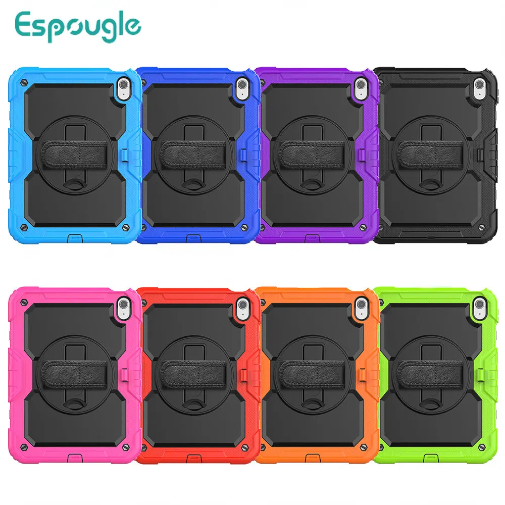 

Case For iPad 10.2 Air3 10.5 Shockproof Heavy Duty Kickstand Cover for IPad Pro 11 12.9 2021 2022 Air 4 5 10.9 10th Mini 6 9.7