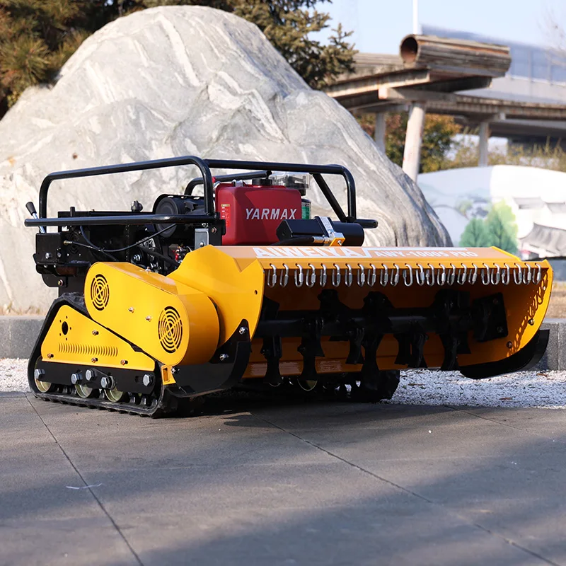 Customized Mountain Vineyard Slope remote control  Intelligent Flail Lawn Mower, Extended Remote Control Range For Wide Fields
