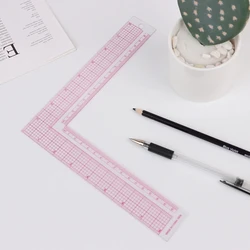 Regla para acolchar de retales de costura, regla de escala artesanal de corte de ropa de plástico, suministros de dibujo, accesorios de costura
