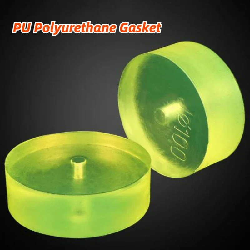 30mm-50mm Round Polyurethane Buffer Pad PU Round Rubber Pad Beef Tendon Shock-absorbing Gasket for Machine Tool/Punch/Mold