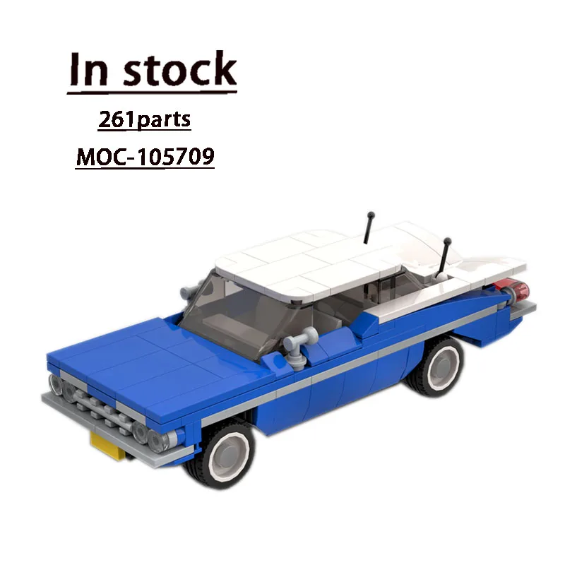 

MOC-105709 Movie Clip Classic Small Sports Car Building Block Model 261 Parts Children's Education Birthday Building Block Toy