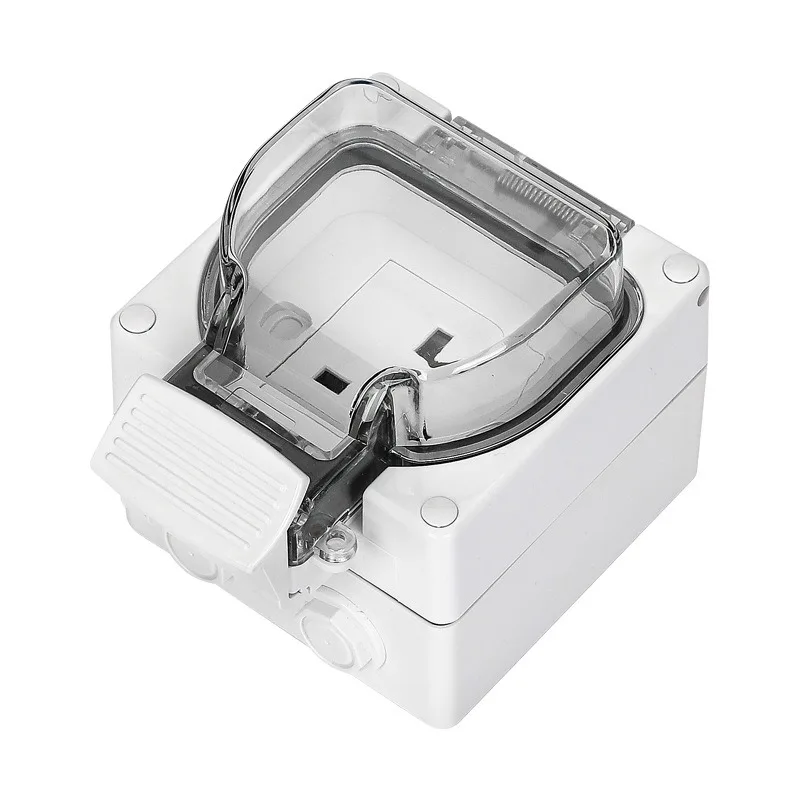 Outdoor waterproof socket wall concealed German British European IP67 rainstorm power strip