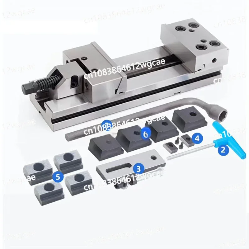 GT125/5 Zoll hochpräziser manueller flacher Schraubstock Werkzeughersteller Schraubstock für CNC-Schleiffräsmaschine