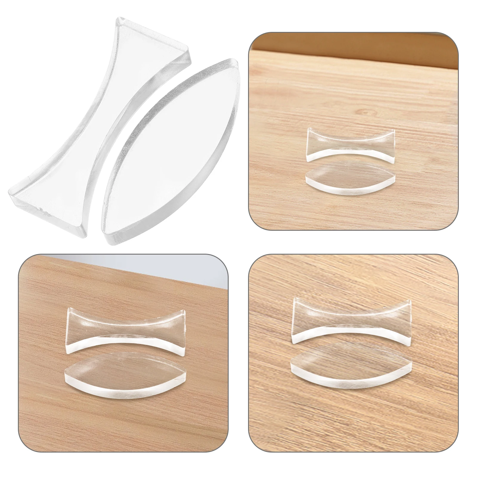 

2Pcs Optical Lens Teaching Set Basic Physics Concave Convex Lens Educational Tools Physical Refraction Experiment