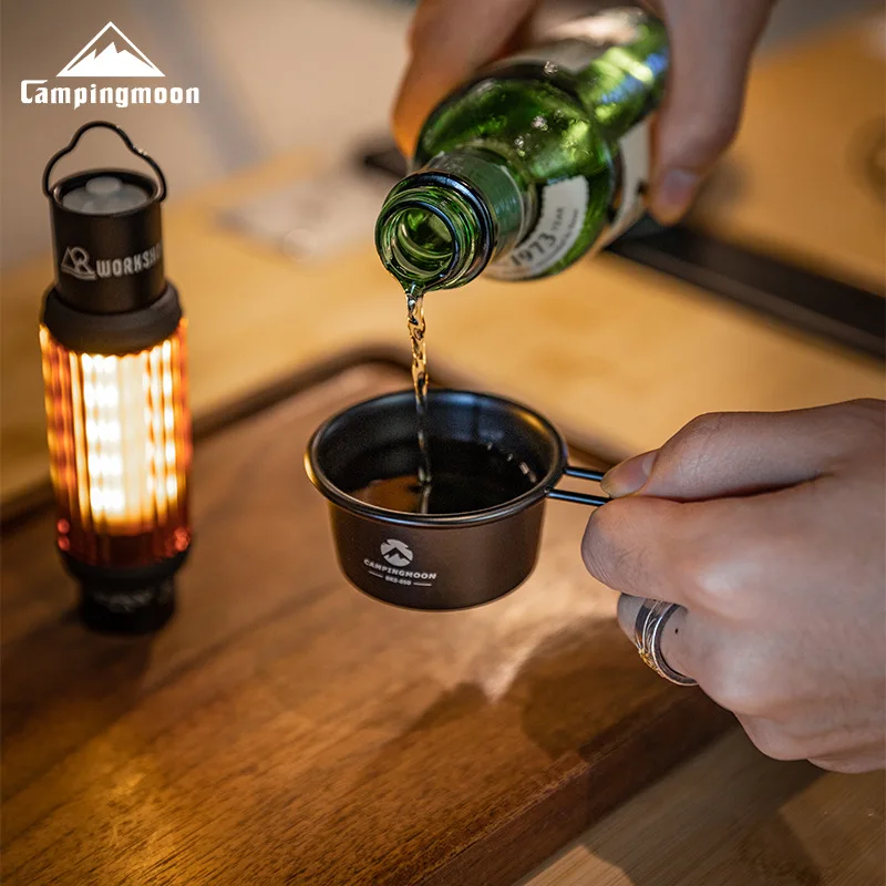 

BKS-050 Мини уличная посуда для кемпинга, чашка для ликера, титановый шейкер из нержавеющей стали, кофейная чашка для чая кунг-фу