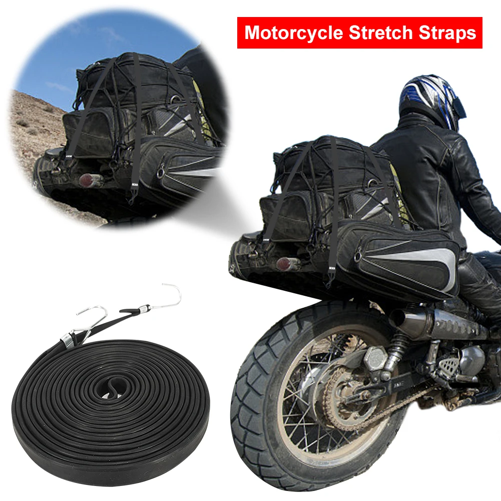 

2.5/3.5/5M Variety Bungee Cords with Hooks Portable Storage Luggage Bungee Cord Rubber Motorcycle Elastic Luggage Rope Cord