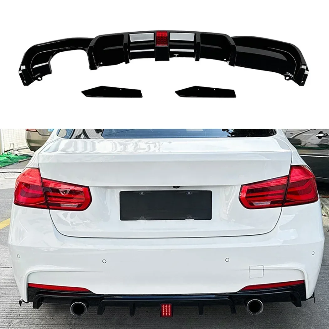 

Rear Bumper Diffuser Lip Splitters Spoiler Rear Bumper Protector Guard For BMW 3 Series F30 MT 2013-2019 MP Style