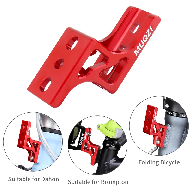 MUQZI Folding Bike Front Bag Carrier Raise Adapter Kit For Brompton Dahon Bike Bag