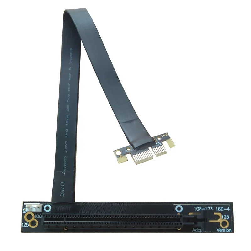 PCIe Riser Cable 3.0 X1 To  X16 PCI Express Riser Extender Flexible High Speed 90 Degree Riser Cable for Graphics Card Mining