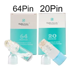 Hydra Roller Needle 20 Pins 64pins Titanium Professional Microneedling Stamp Reusable Serum Applicator Micro Needle no Liquid