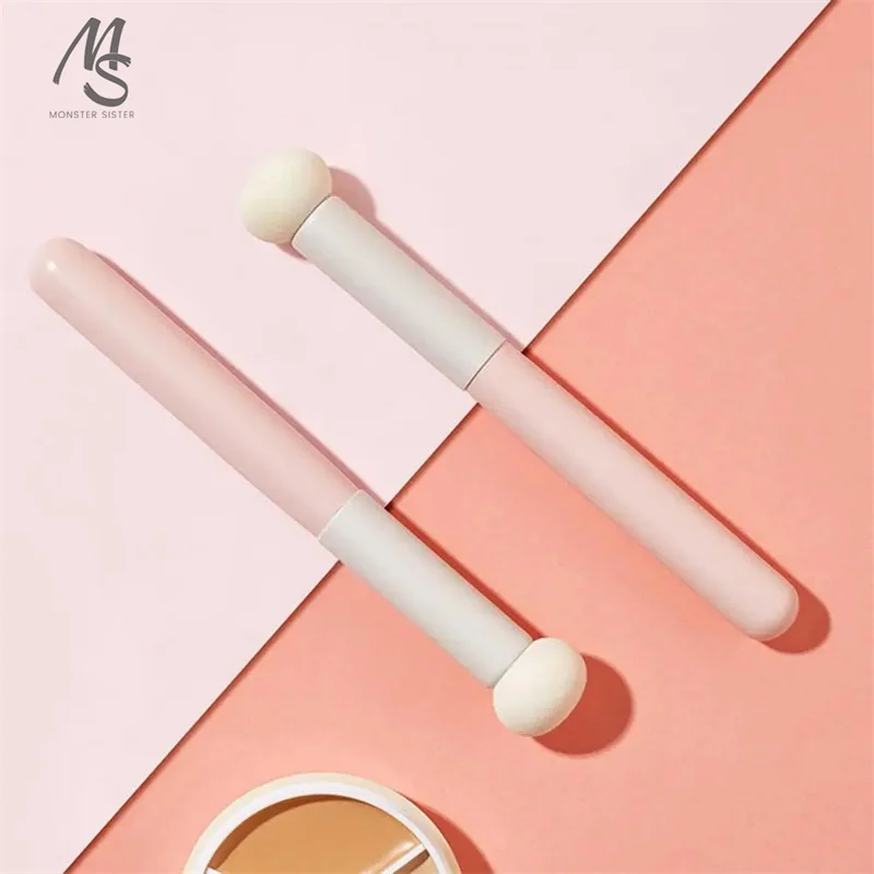 1/2/3Pcs Wet & Dry Dual-use Makeup Brush Mushroom Head Soft Seamless Blending Puff Lip Smudge Brushes Cream Concealer Tools