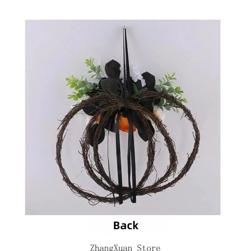 Halloween-Kranz-Akzent für den Innenbereich mit Kunstblumen-Eintrittsdisplay 3XUF – Detail 7