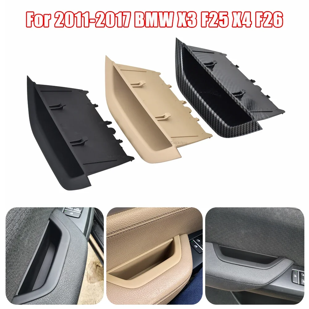 New For BMW X3 X4 F25 F26 2011-2017 Durable To Use LHD RHD Interior Door Pull Handle Armrest Panel Cover Storage Box Car Styling