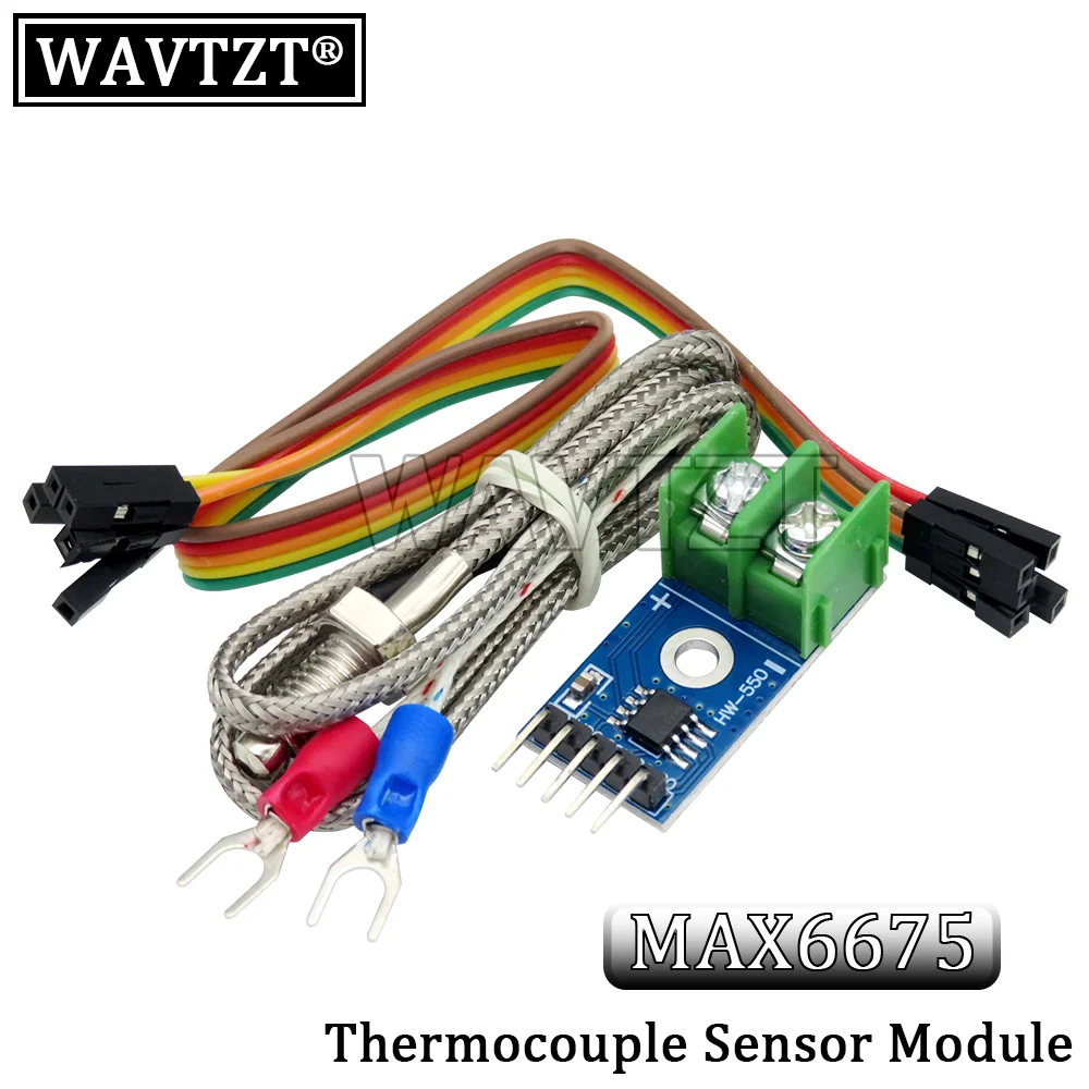WAVTZT MAX6675 Module + K Type Thermocouple Thermocouple Sensor Temperature Degrees Module for arduino