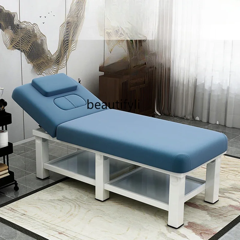 

Beauty Salon Special Massage Massage Bed Household Moxibustion Physiotherapy Bed with Hole Tattoo Embroidery Massage Bed