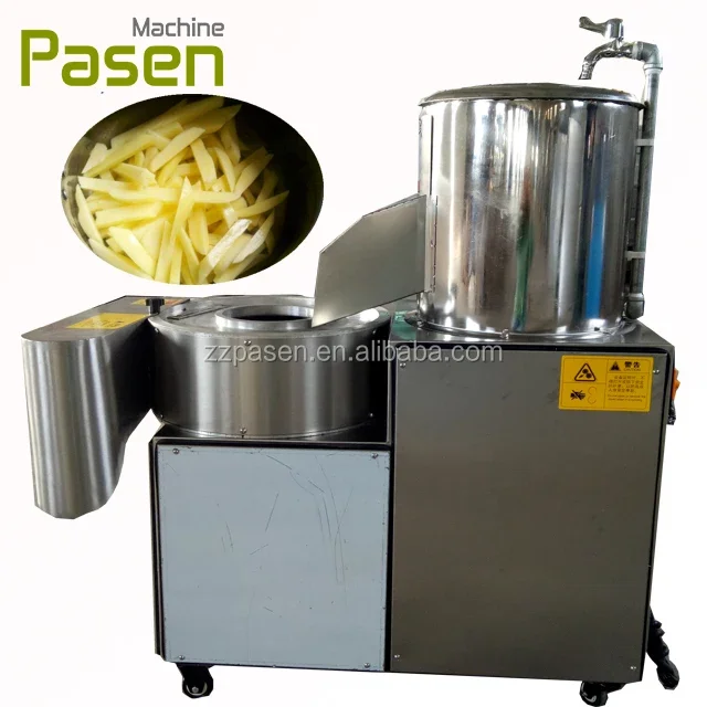 

hot sale 3 in 1 potato washing/peeling/cutting machinery price